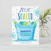 Waterballon van Birthday Party Summer Water ballon Kaart (Staand voorkant)