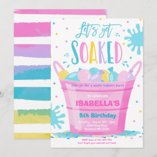 Waterballon van Birthday Party Summer Water ballon Kaart