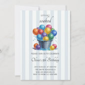 Waterballon Verjaardagsfeest Zomer Water Vecht Kaart (Voorkant)