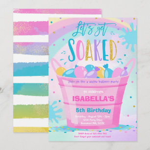 Waterballon Verjaardagsfeest Zomer Waterballon Kaart