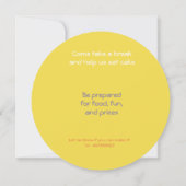 Waterballon verjaardagsfeestje kaart (Achterkant)