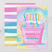 Waterballon Verjaardagsfeestje Zomer Waterballon Kaart (Voorkant / Achterkant)