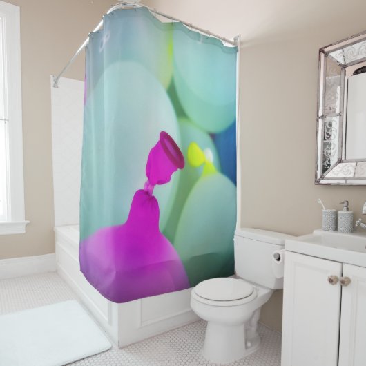 Waterballonnen Douchegordijn (In situ)