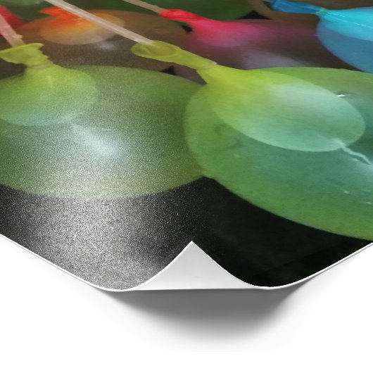 Waterballonnen Foto Afdruk (Hoek)