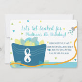 Waterballonvaarding Birthday Kaart (Voorkant)