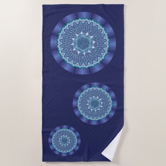 Waterband Mandala Beach Towel Strandlaken (Voorkant)
