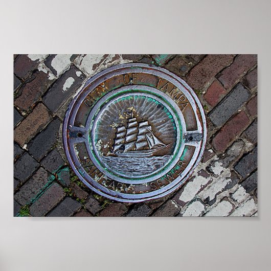 Waterbedekking van het storm van Tampa Poster (Voorkant)