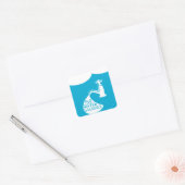 Waterbehoud en duurzaamheid vierkante sticker (Envelop)
