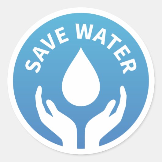 Waterbehoud / waterbadge opslaan sticker (Voorkant)