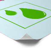 Waterbehoudsetiket Poster (Hoek)