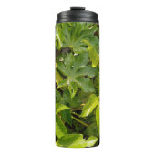 Waterbeker met bladeren thermosbeker (Voorkant)