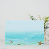 Waterbellen Briefpapier (Staand voorkant)