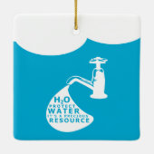 Waterbescherming Keramisch Ornament (Achterkant)