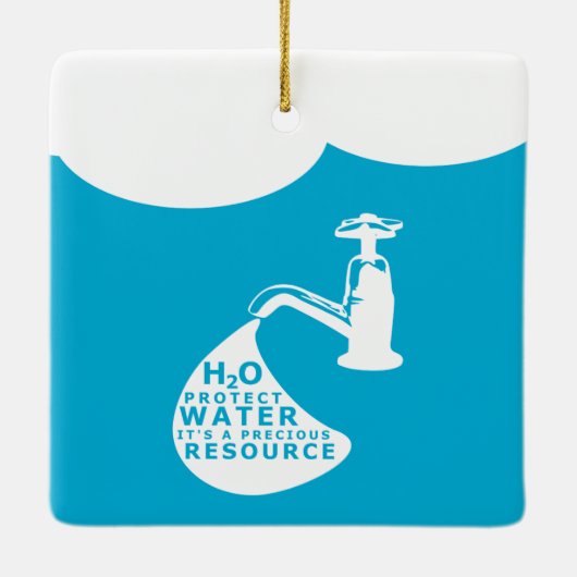 Waterbescherming Keramisch Ornament (Achterkant)