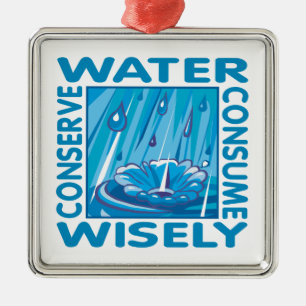 Waterbescherming Metalen Ornament