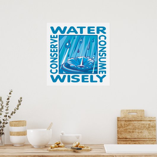 Waterbescherming Poster (Keuken)