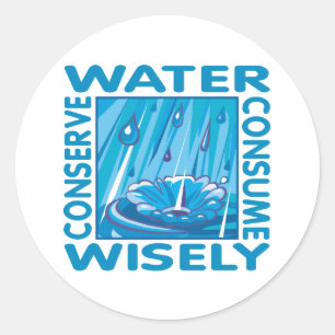 Waterbescherming Ronde Sticker