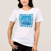 Waterbescherming Tri-Blend Shirt (Voorkant)