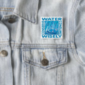 Waterbescherming Vierkante Button 5,1 Cm (In situ)