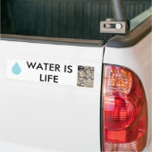 Waterbescherming - water is leven bumpersticker (Op Truck)