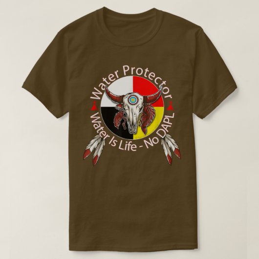 Waterbeschermingsinstallatie, Permanent Rock Sioux T-shirt (Design voorkant)