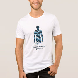 Waterbesparings Eco Bewustzijnsontwerp Tri-Blend Shirt