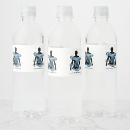 Waterbesparings Eco Bewustzijnsontwerp Waterfles Etiket