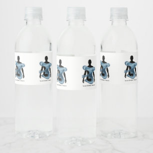 Waterbesparings Eco Bewustzijnsontwerp Waterfles Etiket
