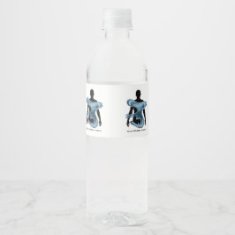 Waterbesparings Eco Bewustzijnsontwerp Waterfles Etiket