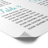 waterbessen winterbruiloft Zitkaart Poster (Hoek)