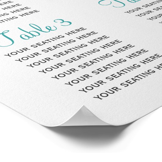 waterbessen winterbruiloft Zitkaart Poster (Hoek)