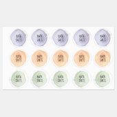 Waterbestendige etiketten met elementaire olieveld labels (Vel)