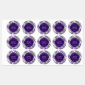 Waterbestendige lavendebloemen Cosmetisch label (Vel)