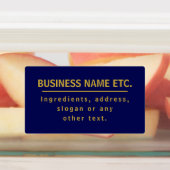 Waterbestendige multifunctionele marine Blue & Gol Labels (Aangebracht)