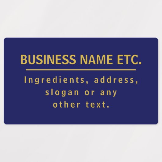 Waterbestendige multifunctionele marine Blue & Gol Labels (Design 1)