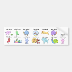 Waterbestendige Sippy Cup-labels Bumpersticker