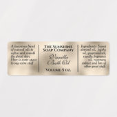 Waterbestendige vintage parelzeep voor folie, zeep labels (Design 1)