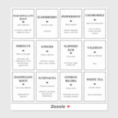 Waterbestendige Vinyllabels voor Ball Jars enz. Sticker (Vel)