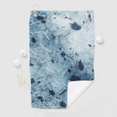 Waterblauw platform golfhanddoek (Insitu)