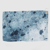 Waterblauw platform golfhanddoek (Horizontaal)