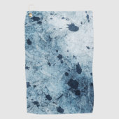 Waterblauw platform golfhanddoek (Voorkant)