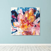 waterbloemcanvas afdrukken (Insitu (Houten vloer))