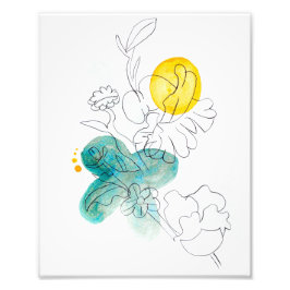 Waterbloemenprint Foto Afdruk