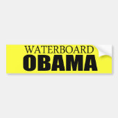 Waterboard Obama Bumpersticker (Voorkant)