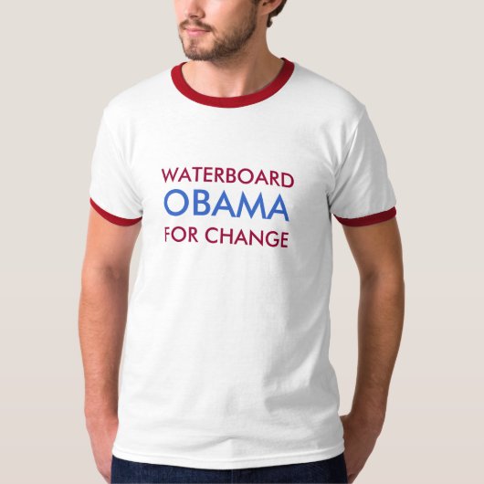 WATERBOARD, OBAMA, VOOR WIJZIGING T-SHIRT (Voorkant)