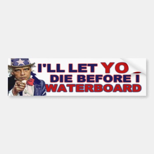Waterboard of Die Bumpersticker (Voorkant)