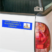 waterboardingaliberaal, SAVE AMERICAWATERBOARD A.. Bumpersticker (Op Truck)