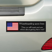 Waterboardsaves Bumpersticker (Op auto)