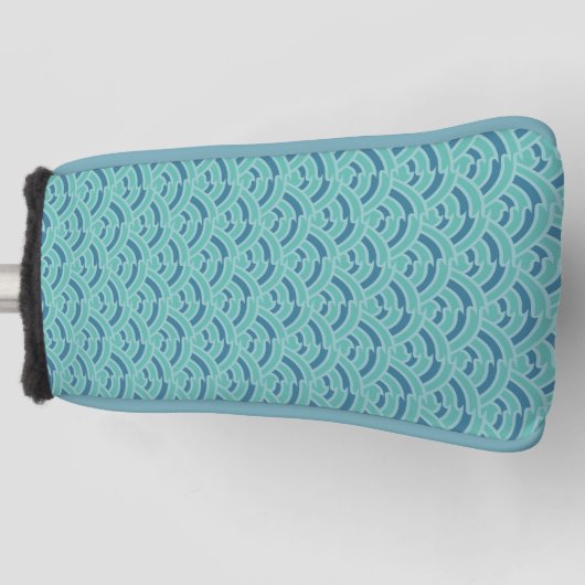 Waterbogen Putter Hoesje Golfheadcover (Voorkant)