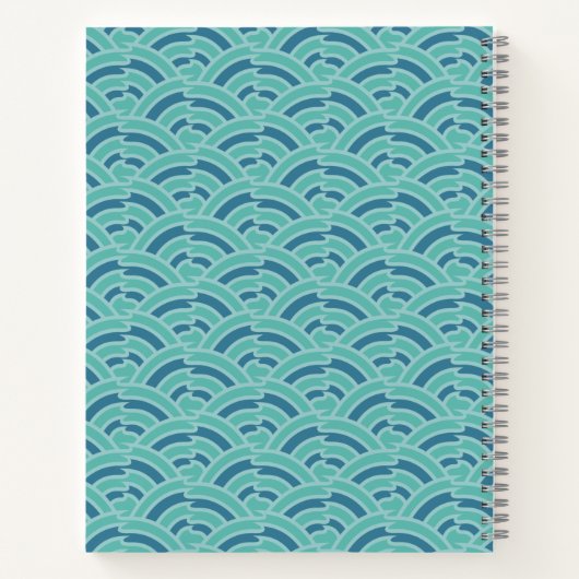 Waterbogen spiraalvormig Notitieboek (Achterkant)